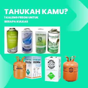1 Botol Freon Untuk Berapa Kulkas