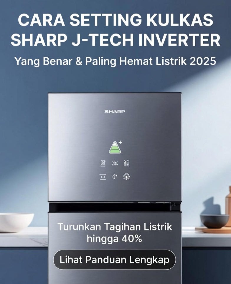 Cara Setting Kulkas Sharp J-Tech Inverter yang Benar dan Efisien