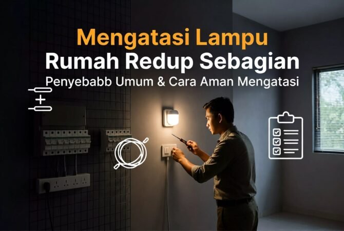 mengatasi lampu rumah redup sebagian