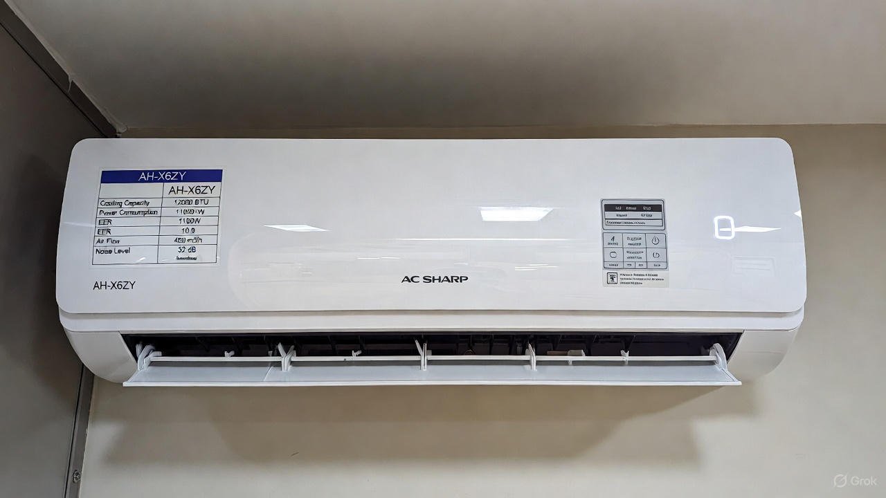 Spesifikasi AC Sharp AH-X6ZY Terlengkap: Review Fitur J-Tech Inverter
