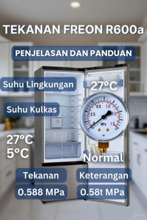 Tekanan Freon R600a: Penjelasan Lengkap, Cara Kerja & Panduan Penggunaan 2026