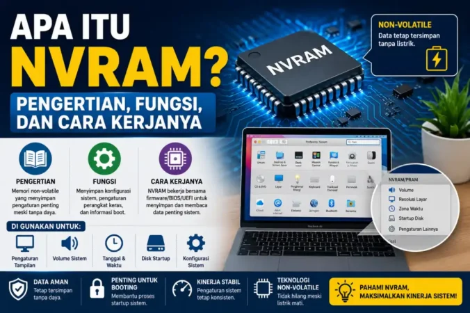 Apa Itu NVRAM? Pengertian, Fungsi, dan Cara Kerjanya