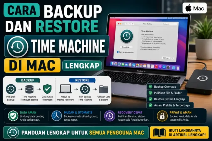 Cara Backup dan Restore Time Machine di Mac Lengkap