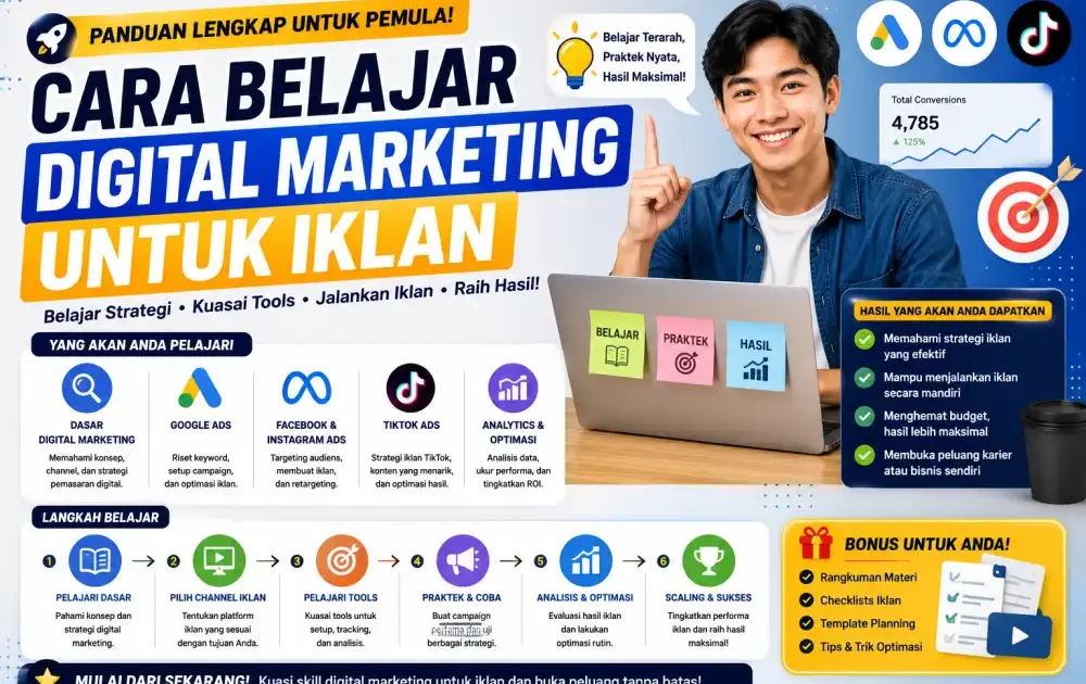 Cara Belajar Digital Marketing untuk Iklan 2026: Panduan Lengkap dari Nol untuk Pemula