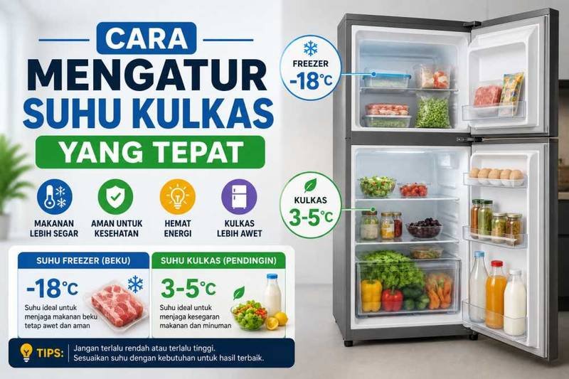Cara Mengatur Suhu Kulkas yang Tepat: Panduan Lengkap Hemat Listrik & Jaga Makanan Awet