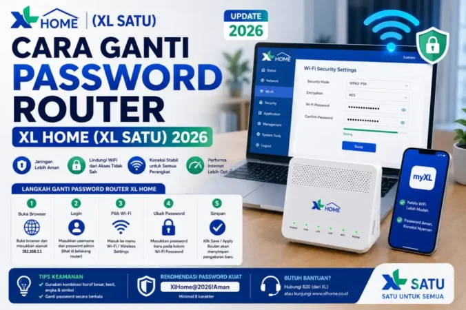 Cara Ganti Password Router XL Home (XL SATU) 2026