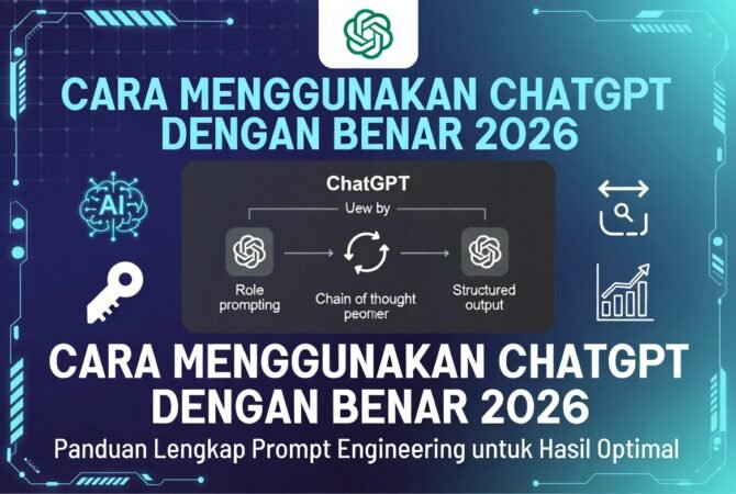 Cara Menggunakan ChatGPT dengan Benar 2026: Panduan Prompt Engineering Lengkap untuk Hasil Optimal