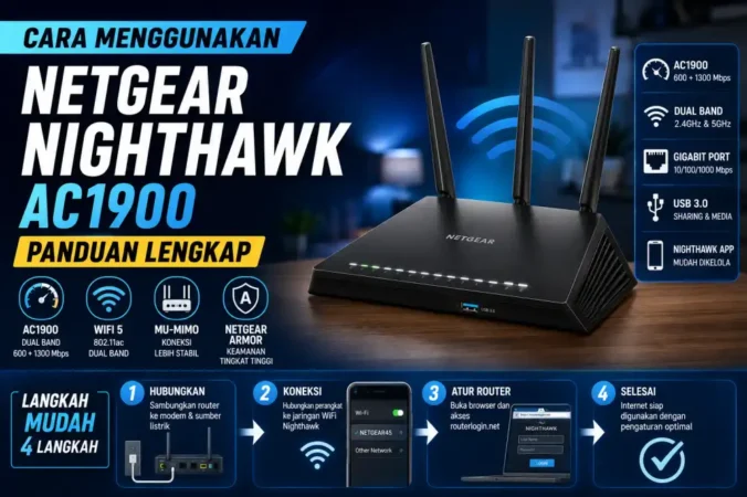 Cara Menggunakan Netgear Nighthawk AC1900: Panduan Lengkap