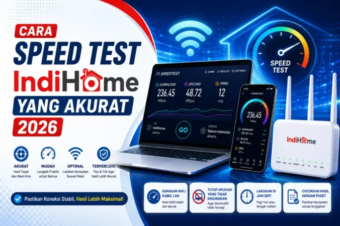 Cara Speed Test IndiHome yang Akurat 2026
