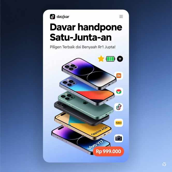 Daftar HP 1 Jutaan Terbaik 2026: RAM 8GB, Baterai 5000mAh & Layar 90Hz