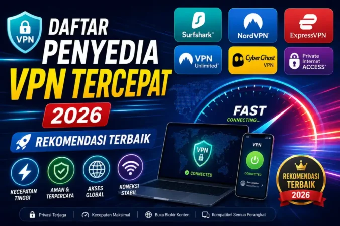 Daftar Penyedia VPN Tercepat 2026: Rekomendasi Terbaik