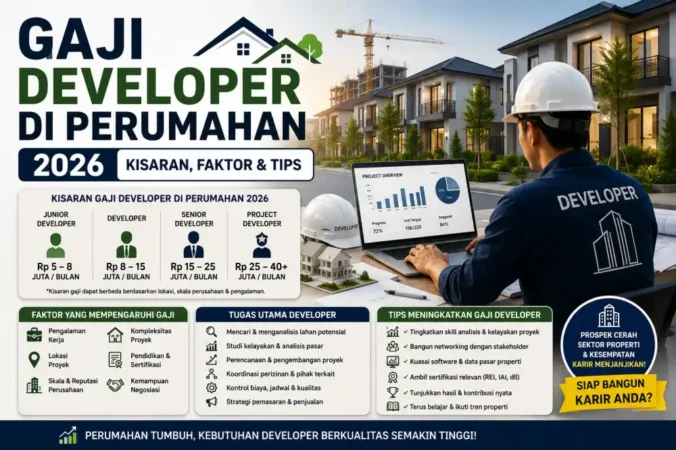 Gaji Developer di Perumahan 2026: Kisaran, Faktor & Tips