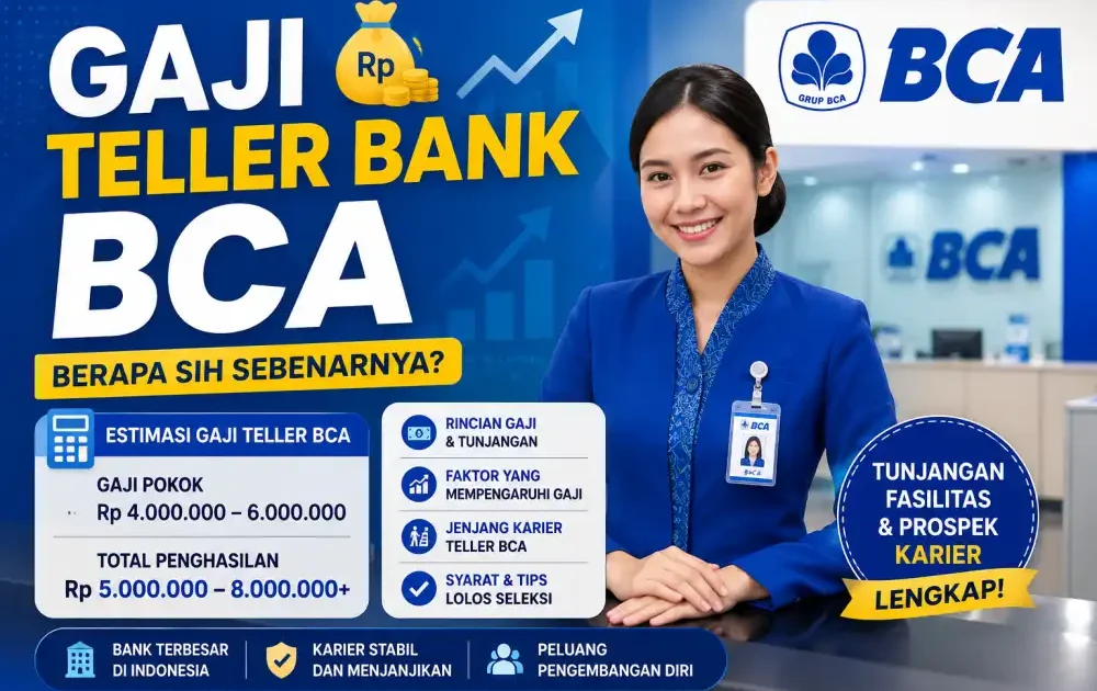 Gaji Teller Bank BCA 2026: Rincian Gaji Pokok, Tunjangan, Bonus & Cara Daftar