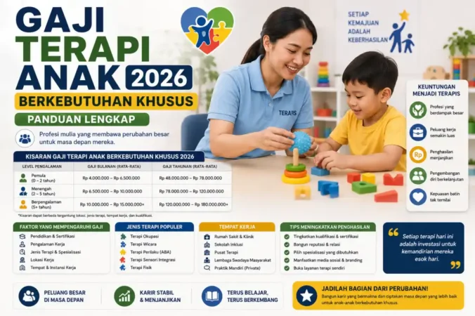 Gaji Terapi Anak Berkebutuhan Khusus 2026: Panduan Lengkap