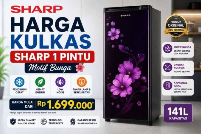 harga-kulkas-sharp-1-pintu-motif-bunga