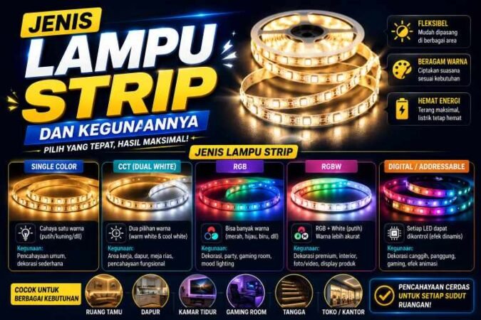 jenis-lampu-strip-dan-kegunaannya