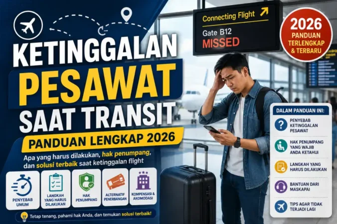 Ketinggalan Pesawat Saat Transit: Panduan Lengkap 2026