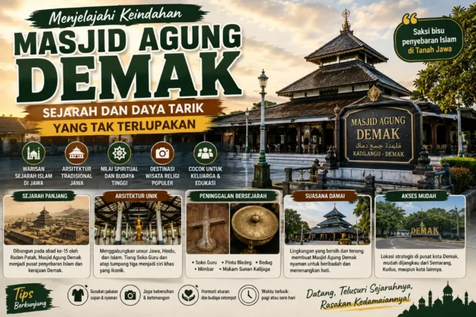 Menjelajahi Keindahan Masjid Agung Demak: Sejarah dan Daya Tarik yang Tak Terlupakan