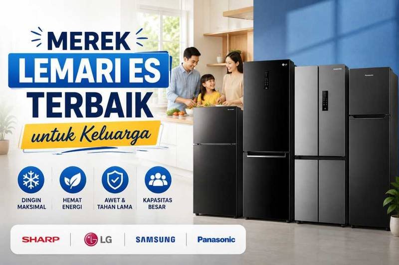 10 Merek Lemari Es Terbaik untuk Keluarga 2026: Hemat Listrik & Tahan Lama