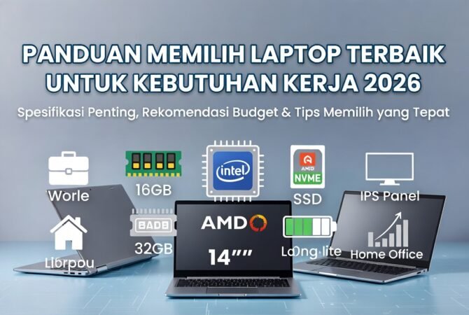 Panduan Memilih Laptop Terbaik untuk Kebutuhan Kerja 2026: Spesifikasi, Rekomendasi & Tips