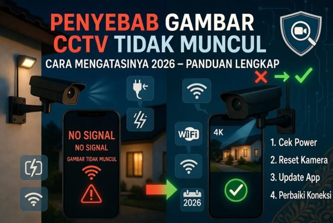 Penyebab Gambar CCTV Tidak Muncul dan Cara Mengatasinya 2026 – Panduan Lengkap