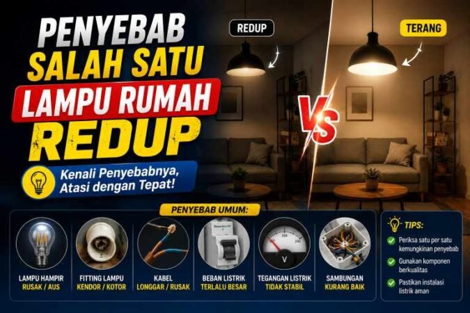 penyebab-salah-satu-lampu-rumah-redup
