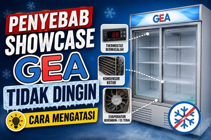9 Penyebab Showcase GEA Tidak Dingin dan Cara Mengatasinya Cepat