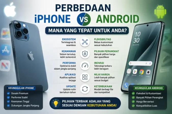 Perbedaan iPhone dan Android: Mana yang Tepat untuk Anda?