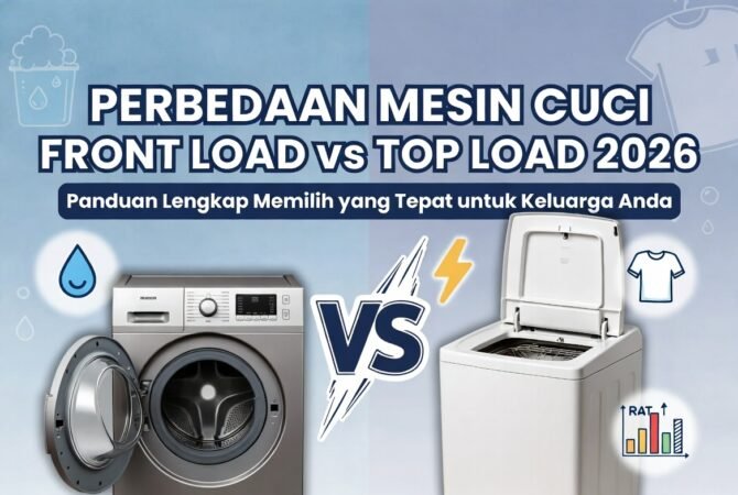 Perbedaan Mesin Cuci Front Load vs Top Load 2026: Panduan Lengkap Memilih yang Tepat