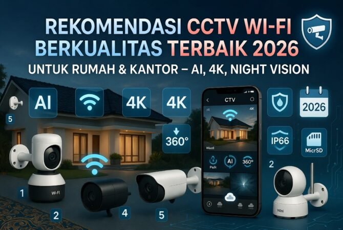 Rekomendasi CCTV Wi-Fi Berkualitas Terbaik 2026 untuk Rumah & Kantor