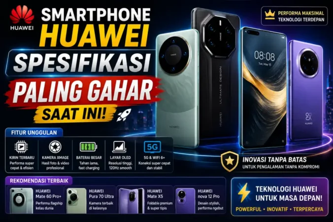 Smartphone Huawei Spesifikasi Paling Gahar Saat Ini
