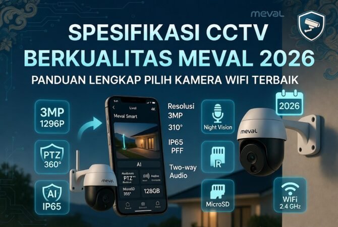Spesifikasi CCTV Berkualitas Meval 2026: Panduan Lengkap Pilih Kamera WiFi Terbaik