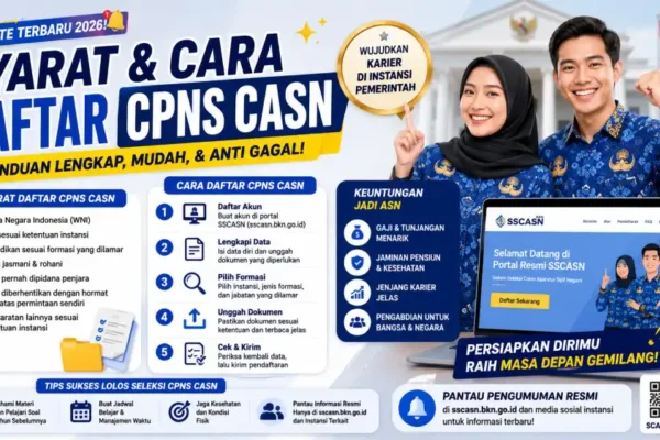 Syarat dan Cara Daftar CPNS atau CASN 2026: Panduan Lengkap dari A sampai Z