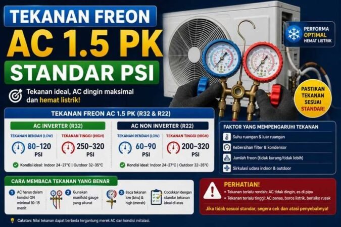 tekanan-freon-ac-1-5-pk-standar-psi