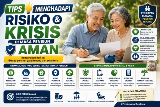 Tips Menghadapi Risiko dan Krisis di Masa Pensiun Aman