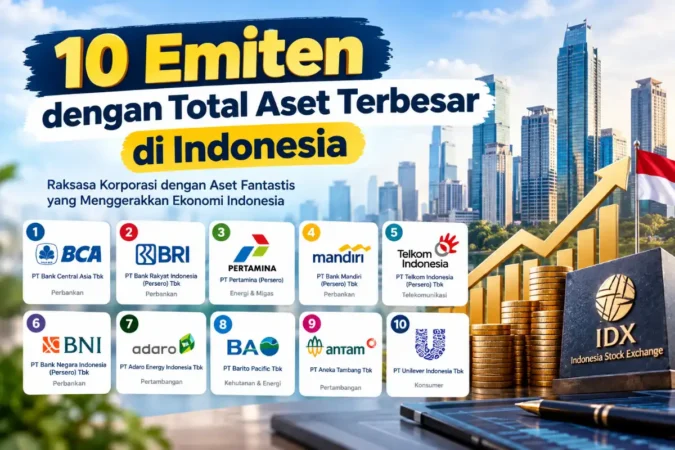 10 Emiten dengan Total Aset Terbesar di Indonesia