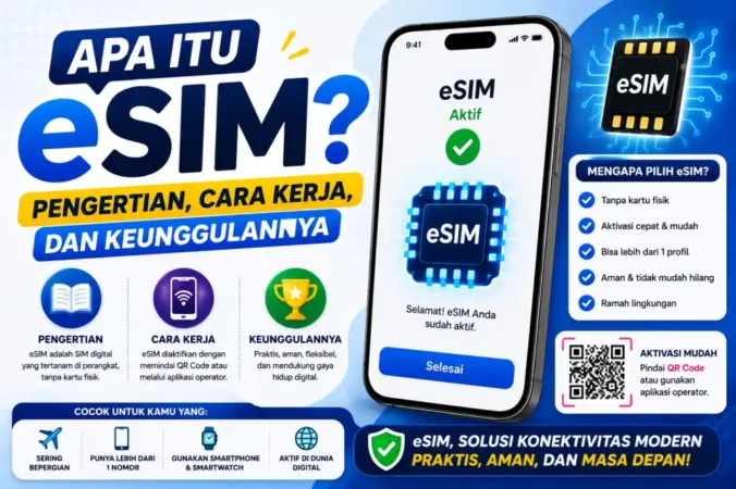 Apa Itu eSIM? Pengertian, Cara Kerja, dan Keunggulannya