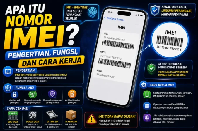 Apa Itu Nomor IMEI? Pengertian, Fungsi, dan Cara Kerja
