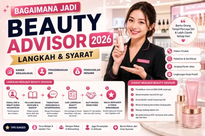 Bagaimana Jadi Beauty Advisor 2026: Langkah & Syarat