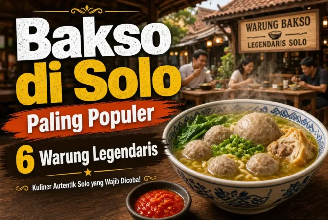 Bakso di Solo Paling Populer: 6 Warung Legendaris
