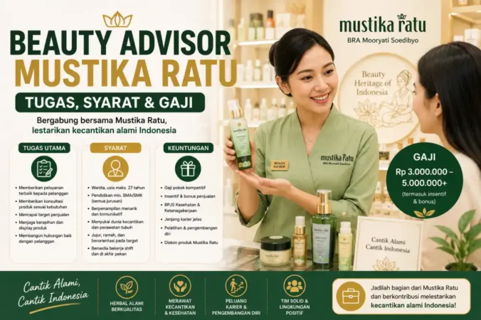 Beauty Advisor Mustika Ratu: Tugas, Syarat & Gaji