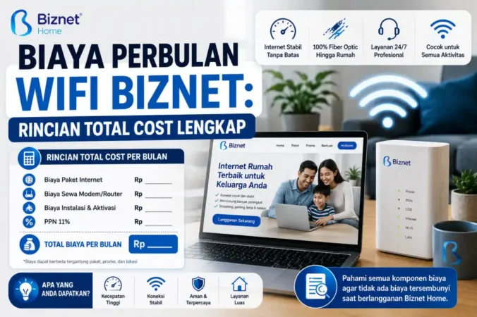 Biaya Perbulan WiFi Biznet: Rincian Total Cost Lengkap