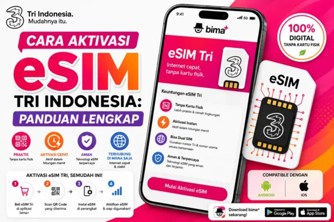 Cara Aktivasi eSIM Tri Indonesia: Panduan Lengkap