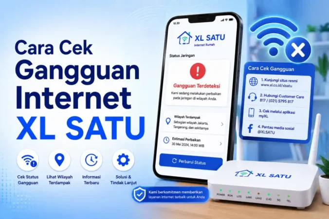 Cara Cek Gangguan Internet XL SATU