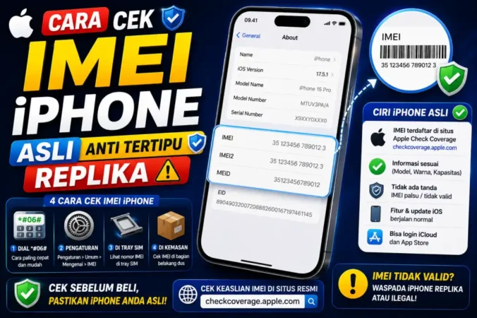 Cara Cek IMEI iPhone Asli, Anti Tertipu Replika