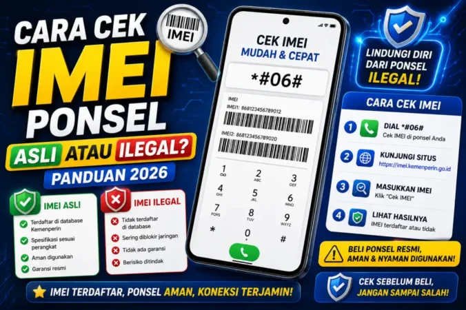 Cara Cek IMEI Ponsel Asli atau Ilegal, Panduan 2026