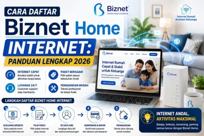Cara Daftar Biznet Home Internet: Panduan Lengkap 2026