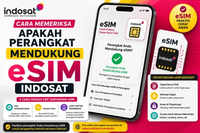 Cara Memeriksa Apakah Perangkat Mendukung eSIM Indosat
