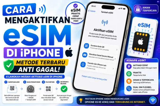 Cara Mengaktifkan eSIM di iPhone: Metode Terbaru Anti Gagal