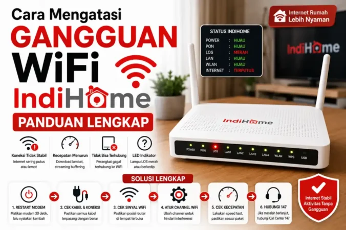 Cara Mengatasi Gangguan WiFi IndiHome, Panduan Lengkap